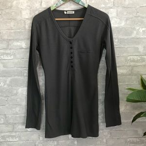 T Alexander Wang Waffle Knit Thermal Top